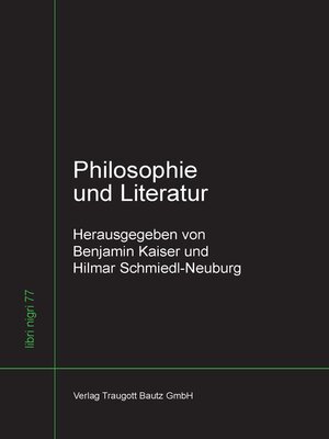 cover image of Philosophie und Literatur